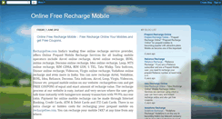 Desktop Screenshot of onlinefreerechargemobiles.blogspot.com