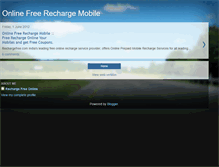 Tablet Screenshot of onlinefreerechargemobiles.blogspot.com