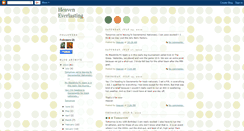 Desktop Screenshot of heaveneverlasting.blogspot.com