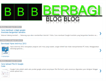 Tablet Screenshot of berbagi-blogblog.blogspot.com