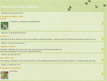 Tablet Screenshot of hierbajosinolvidables.blogspot.com