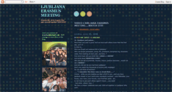 Desktop Screenshot of ljubljanaerasmusmeeting.blogspot.com