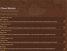 Tablet Screenshot of chaosandmatter.blogspot.com