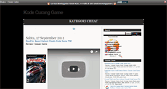 Desktop Screenshot of kodecuranggame.blogspot.com