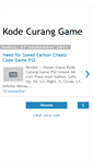 Mobile Screenshot of kodecuranggame.blogspot.com