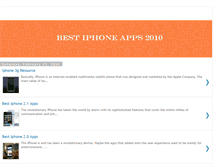 Tablet Screenshot of bestiphoneapps2010.blogspot.com