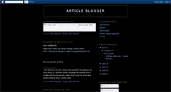 Desktop Screenshot of myarticleblogger.blogspot.com