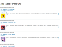 Tablet Screenshot of mixtapesfornoone.blogspot.com