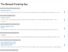 Tablet Screenshot of blessedfreakingday.blogspot.com