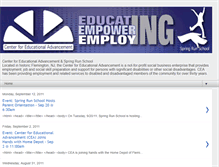 Tablet Screenshot of centerforeducationaladvancement.blogspot.com