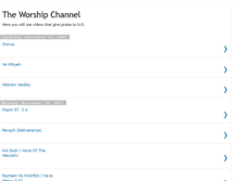 Tablet Screenshot of gonartworshipchannel.blogspot.com