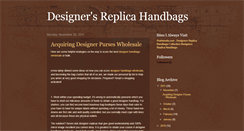 Desktop Screenshot of designersreplicahandbags.blogspot.com