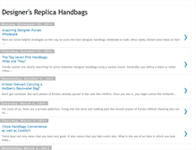 Tablet Screenshot of designersreplicahandbags.blogspot.com