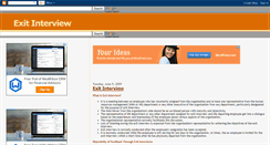 Desktop Screenshot of exit-interview.blogspot.com