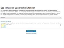 Tablet Screenshot of ecovakantiescanarischeeilanden.blogspot.com