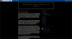 Desktop Screenshot of aestheticdentistryoflajolla.blogspot.com