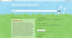 Desktop Screenshot of myfifthgraderocks.blogspot.com