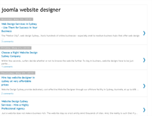 Tablet Screenshot of joomlawebsitedesigner.blogspot.com