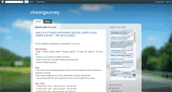 Desktop Screenshot of cheongsurvey.blogspot.com