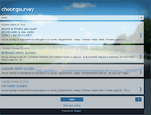 Tablet Screenshot of cheongsurvey.blogspot.com