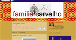 Desktop Screenshot of festafamiliacarvalho.blogspot.com