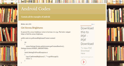 Desktop Screenshot of androidcodesnips.blogspot.com
