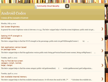 Tablet Screenshot of androidcodesnips.blogspot.com