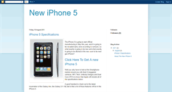 Desktop Screenshot of iphone5releaseinfo.blogspot.com