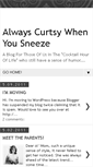 Mobile Screenshot of alwayscurtsywhenyousneeze.blogspot.com