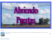 Tablet Screenshot of abriendopuertasabado.blogspot.com