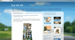 Desktop Screenshot of dogtalk365.blogspot.com