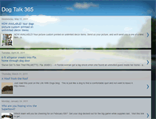 Tablet Screenshot of dogtalk365.blogspot.com