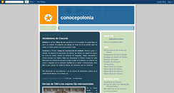 Desktop Screenshot of conocepolonia.blogspot.com