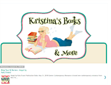 Tablet Screenshot of kristinasbooksandmore.blogspot.com