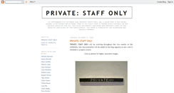 Desktop Screenshot of privatestaffonly.blogspot.com