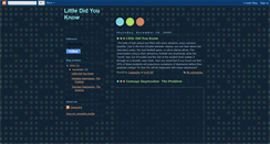 Desktop Screenshot of littledidyouknow-cc.blogspot.com