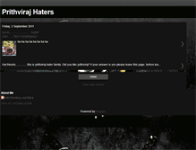 Tablet Screenshot of prithvirajhaters.blogspot.com