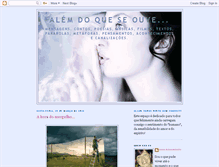 Tablet Screenshot of alemdoqueseouve.blogspot.com