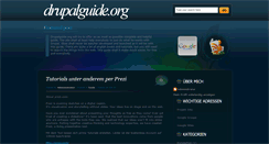 Desktop Screenshot of drupalguide-project.blogspot.com