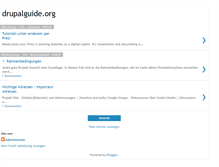 Tablet Screenshot of drupalguide-project.blogspot.com
