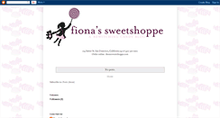 Desktop Screenshot of fionas-sweetshoppe.blogspot.com