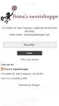 Mobile Screenshot of fionas-sweetshoppe.blogspot.com