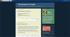 Desktop Screenshot of discomfortofthought.blogspot.com