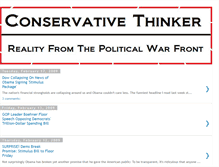 Tablet Screenshot of conservativethinker.blogspot.com