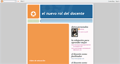 Desktop Screenshot of elroldeleducador-tecnologiaeducativa.blogspot.com