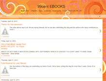 Tablet Screenshot of ebooks99cents.blogspot.com