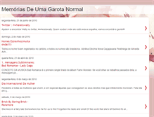 Tablet Screenshot of memoriasdeumagarotanormal.blogspot.com