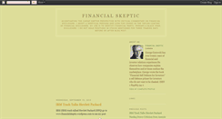 Desktop Screenshot of financialskeptic.blogspot.com