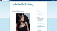 Desktop Screenshot of isabelle-kaif.blogspot.com