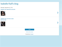 Tablet Screenshot of isabelle-kaif.blogspot.com